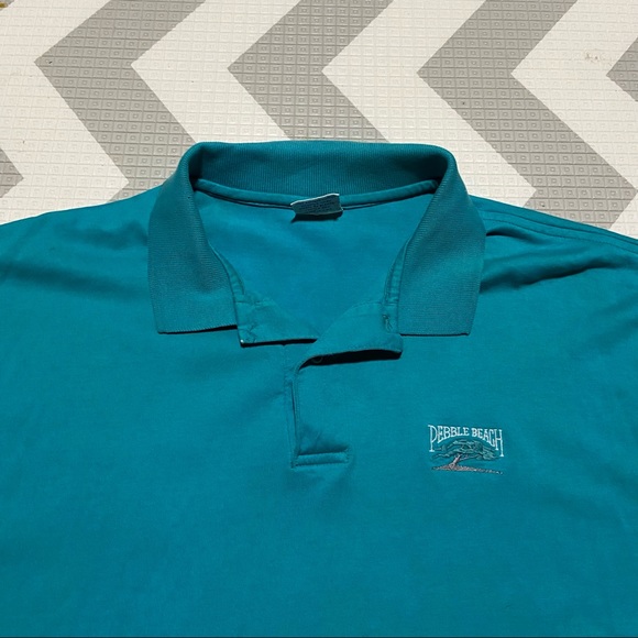 Aqua pebble beach golf shirt XL great condition - Picture 2 of 3